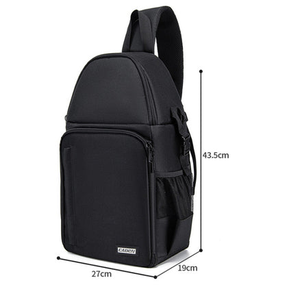 CADeN D15 Messenger Single Shoulder Multifunction Open Cover Photography Backpack Outdoor Leisure SLR Camera Backpack by CADeN