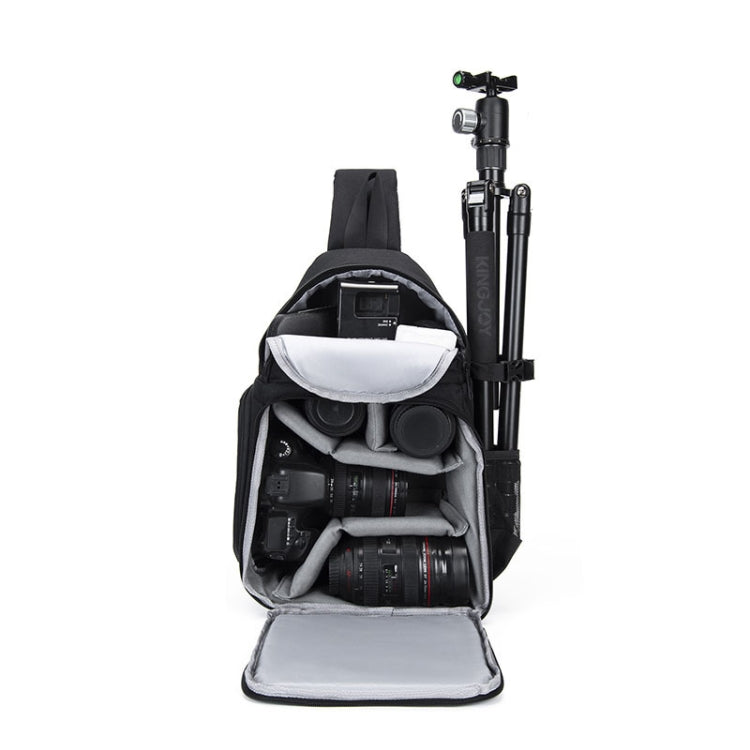 CADeN D15 Messenger Single Shoulder Multifunction Open Cover Photography Backpack Outdoor Leisure SLR Camera Backpack by CADeN