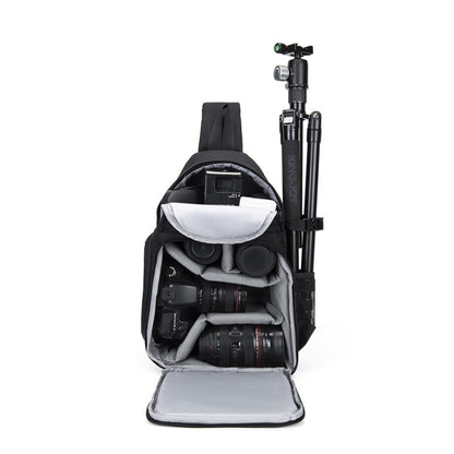 CADeN D15 Messenger Single Shoulder Multifunction Open Cover Photography Backpack Outdoor Leisure SLR Camera Backpack by CADeN