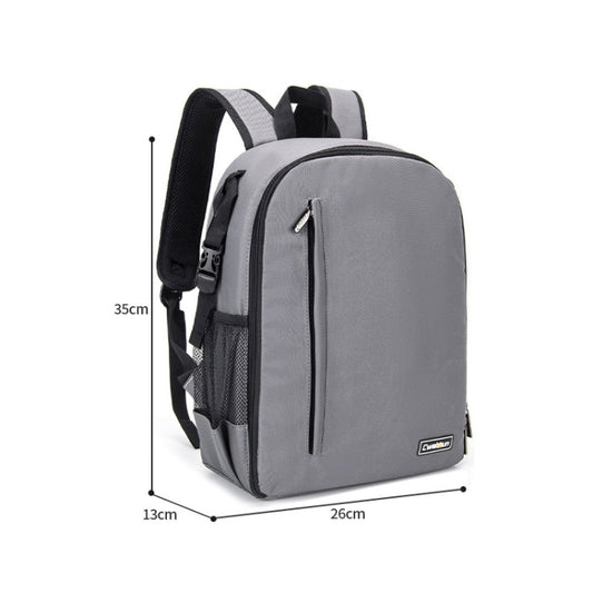 CADeN Shoulder Digital Camera Bag Outdoor Nylon Photography Backpack(Grey Small Bag) by CADeN