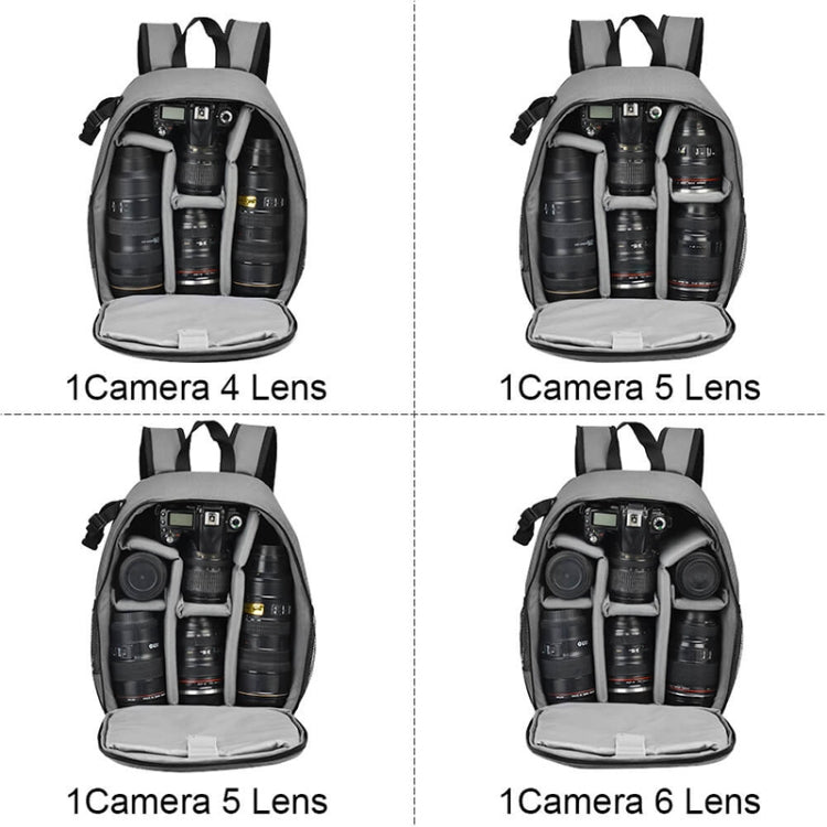 CADeN Shoulder Digital Camera Bag Outdoor Nylon Photography Backpack(Grey Small Bag) by CADeN