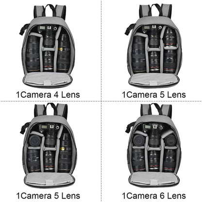 CADeN Shoulder Digital Camera Bag Outdoor Nylon Photography Backpack(Grey Small Bag) by CADeN