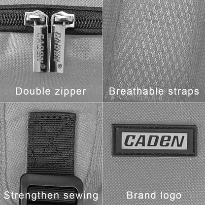 CADeN Shoulder Digital Camera Bag Outdoor Nylon Photography Backpack(Grey Small Bag) by CADeN
