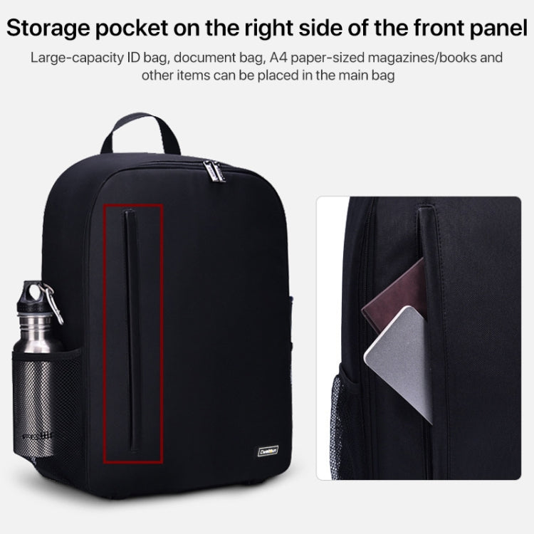 Cwatcun Shoulder Digital Camera Bag Outdoor Nylon Photography Backpack(Black (Big size)) by Cwatcun