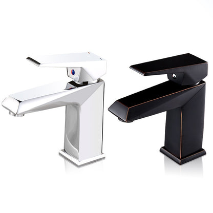 Hardware Faucet Bathroom Hot & Cold Water Faucet, Specification: Electroplating 81502 by bashfashion