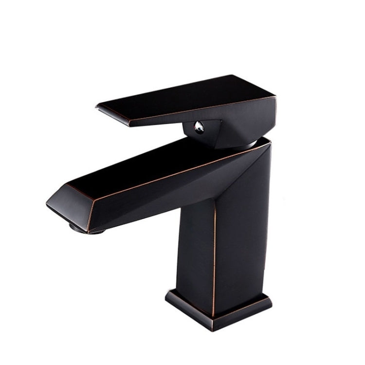 Hardware Faucet Bathroom Hot & Cold Water Faucet, Specification: Black 99508 by bashfashion