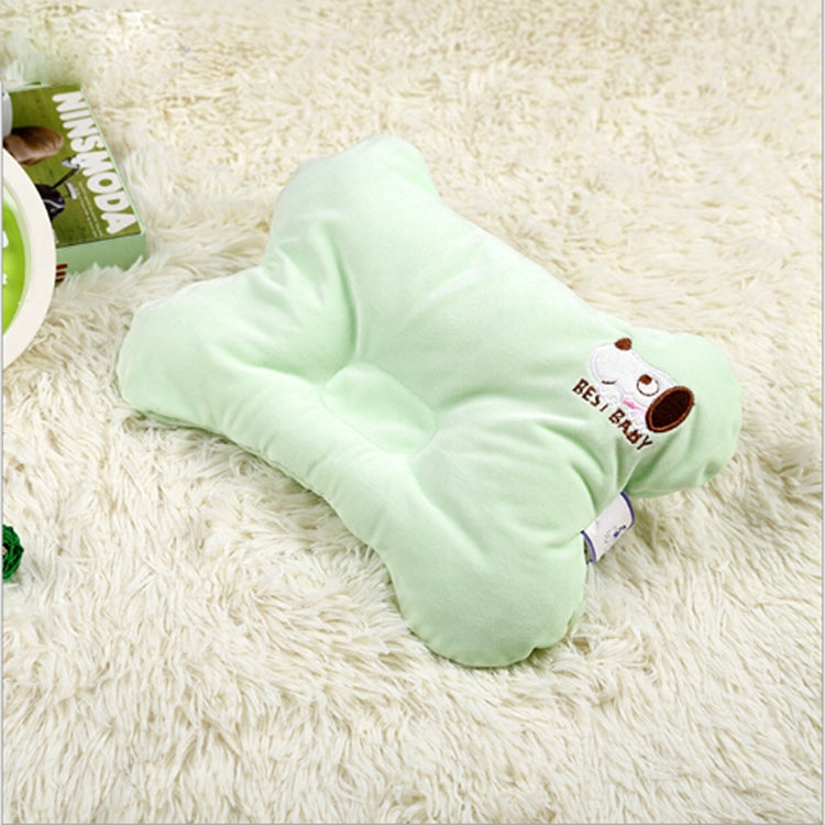 Four Seasons Cervical Protection Anti-head Stereotype Baby Pillow(Green) by bashfashion