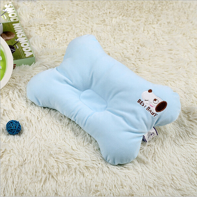 Four Seasons Cervical Protection Anti-head Stereotype Baby Pillow(Blue) by bashfashion