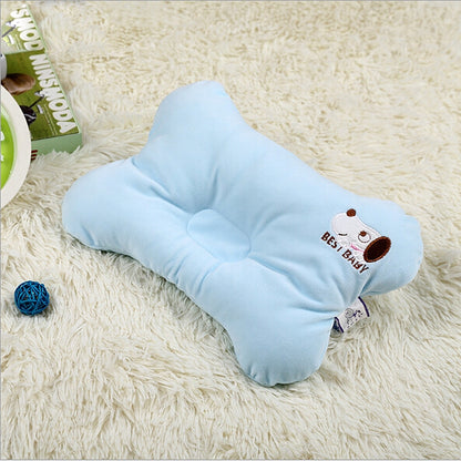 Four Seasons Cervical Protection Anti-head Stereotype Baby Pillow(Blue) by bashfashion