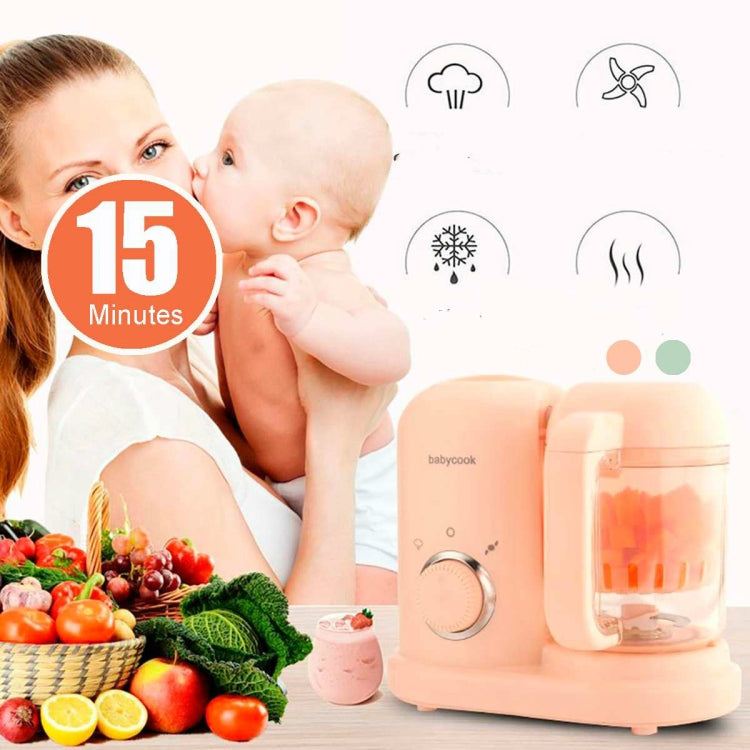 Multifunction Baby Food Cooking Maker Steamer Mixing Grinder Food Supplementary Machine EU Plug(Green) by bashfashion