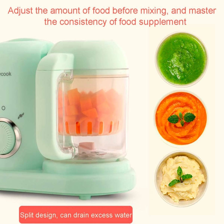 Multifunction Baby Food Cooking Maker Steamer Mixing Grinder Food Supplementary Machine EU Plug(Green) by bashfashion