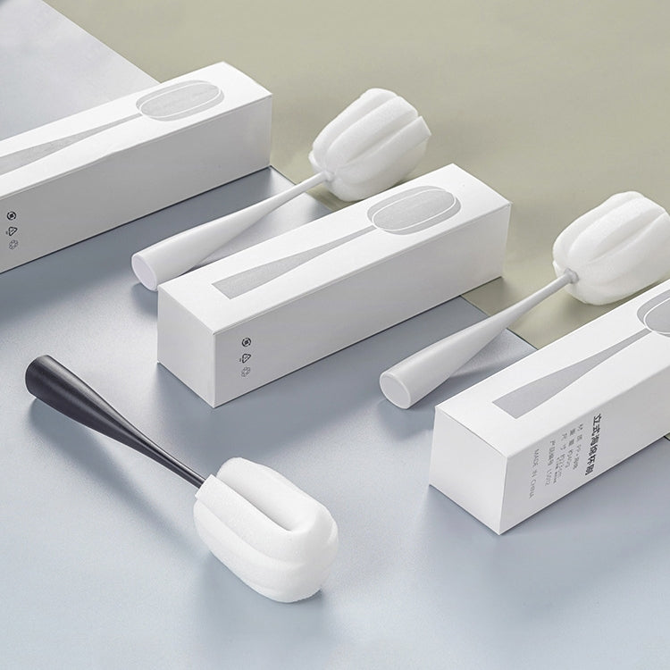 Long Handle Sponge Cup Brush Mug Cleaning Brush Bottle Brush Glass Cup Brush(Pink) by bashfashion