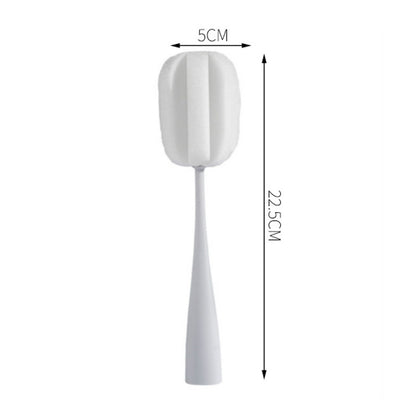 Long Handle Sponge Cup Brush Mug Cleaning Brush Bottle Brush Glass Cup Brush( Gray) by bashfashion