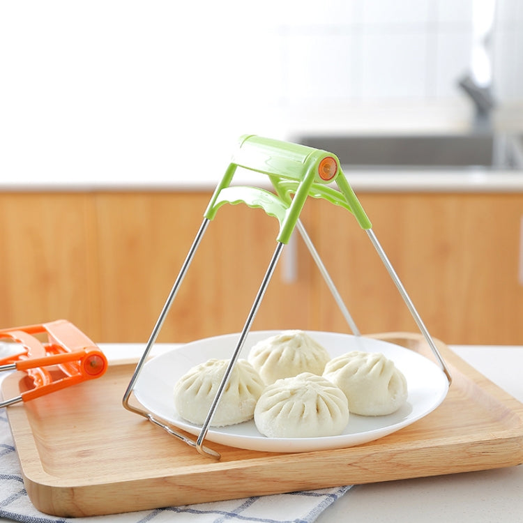 Kitchen Stainless Steel Cup Holder Folder Anti-scalding Dish Clip Tray Clip, Random Color Delivery by bashfashion