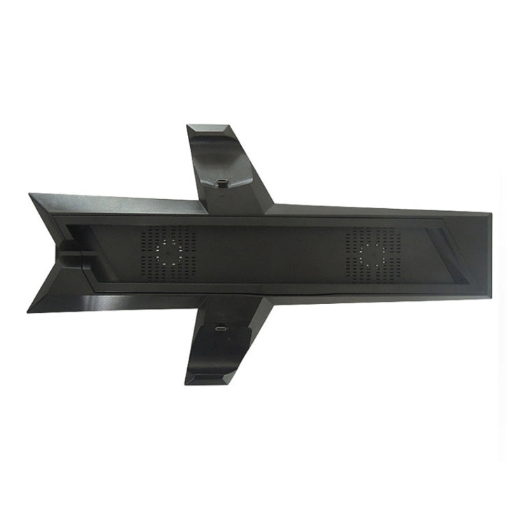 Game Console Radiator And Dual Handle Charging Base For PS4 / PS4 Slim(Black) by bashfashion