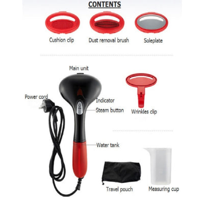 1500W Portable Handheld Household Clothes Steam Iron Garment Steamer, Plug Type: 110V US Plug(Black) by bashfashion