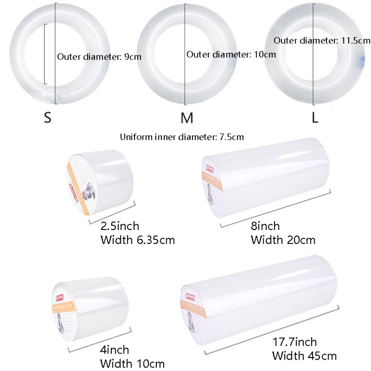 Ctlang B25112 Pet Sofa Protective Tape Cats Anti-Caught Protective Gear Film, Specification: Wide 8inch(M) by bashfashion