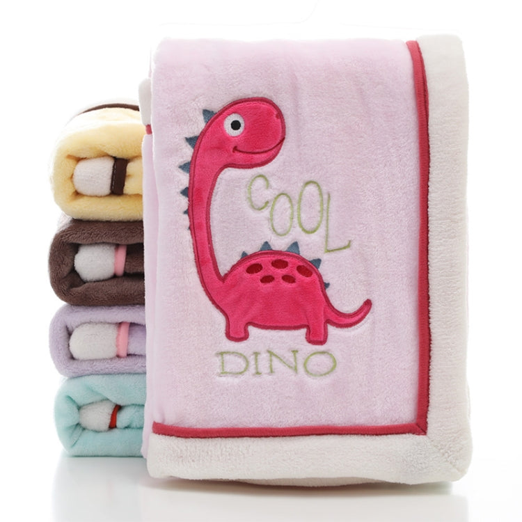 Newborn Cartoon Soild Thicken Double Layer Coral Fleece Soft Infant Blanket Bedding, Size:75x100cm(Green Mermaid) by bashfashion