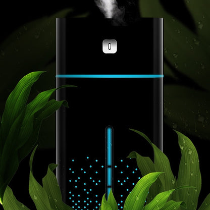 Ultrasonic Air Humidifier USB Essential Oil Aroma Diffuser LED Night Light Spray Mist Purifier, 1000ml(Black) by bashfashion