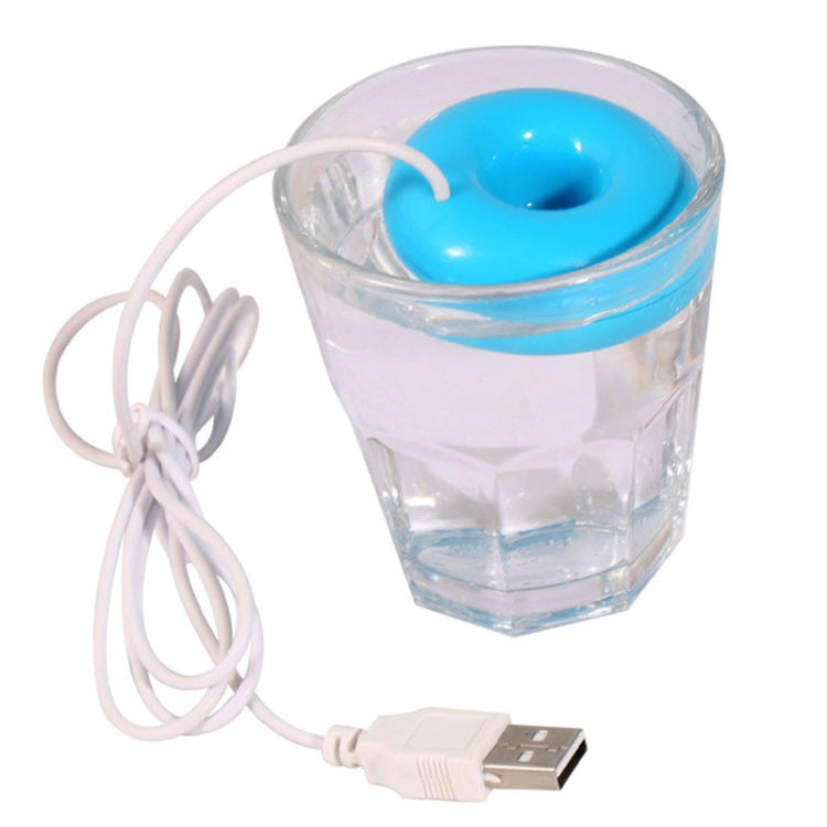 Donut Shape Mini USB Air Humidifier Aroma Diffuser Purifier(Blue) by bashfashion