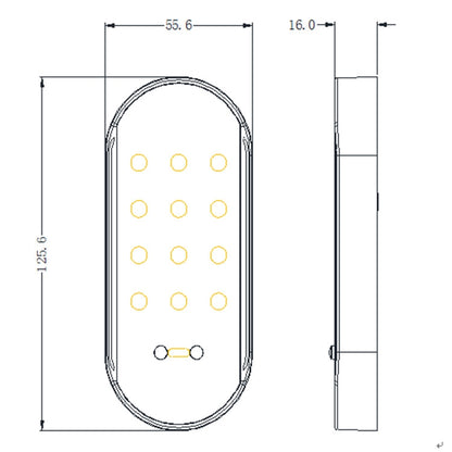Smart Combination Lock Bathroom Gym Induction Lock File Cabinet Lock by bashfashion