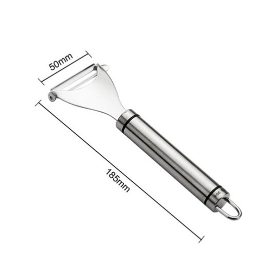 Stainless Steel Peeler Fruit Knife Planer Multi-function Kitchen Scraper Potato Peeling Knife(Triangular Planer) by bashfashion