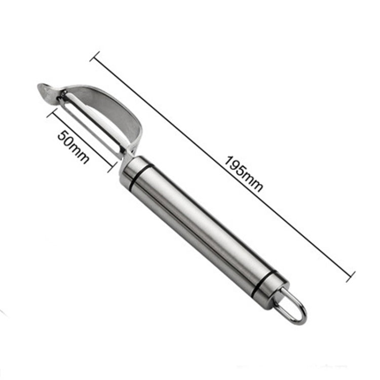 Stainless Steel Peeler Fruit Knife Planer Multi-function Kitchen Scraper Potato Peeling Knife(Bow Planer) by bashfashion