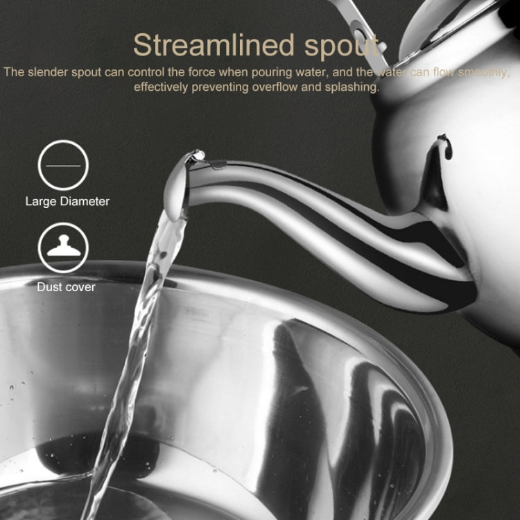 Stainless Steel Kettle Extra Thick Whistle Burning Kettle Home Teapot Large Capacity(4.8L Sun kettle) by bashfashion