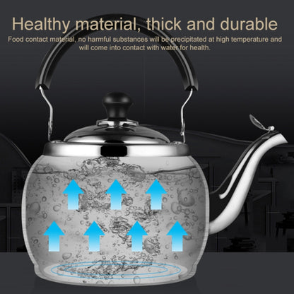 Stainless Steel Kettle Extra Thick Whistle Burning Kettle Home Teapot Large Capacity(6.8L Sun kettle) by bashfashion