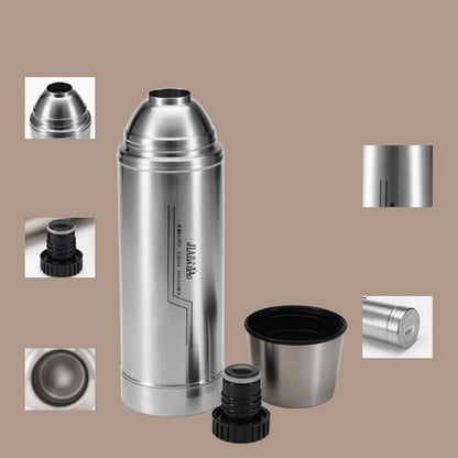 Outdoor Travel Household Stainless Steel Vacuum Insulation Pot, Capacity: 1L by bashfashion