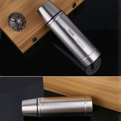 Outdoor Travel Household Stainless Steel Vacuum Insulation Pot, Capacity: 1L by bashfashion