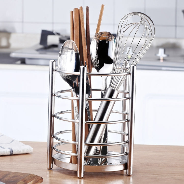 304 Stainless Steel Chopsticks Cage Drain Rack Knife Fork Storage Box Kitchen Supplies Chopsticks Box by bashfashion