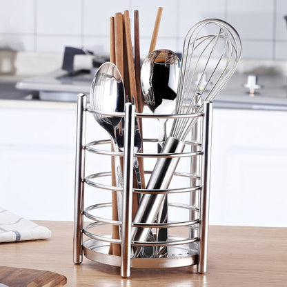 304 Stainless Steel Chopsticks Cage Drain Rack Knife Fork Storage Box Kitchen Supplies Chopsticks Box by bashfashion