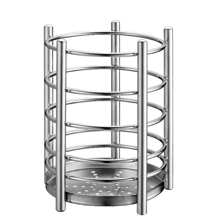 304 Stainless Steel Chopsticks Cage Drain Rack Knife Fork Storage Box Kitchen Supplies Chopsticks Box by bashfashion