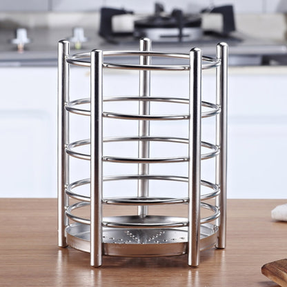 304 Stainless Steel Chopsticks Cage Drain Rack Knife Fork Storage Box Kitchen Supplies Chopsticks Box by bashfashion