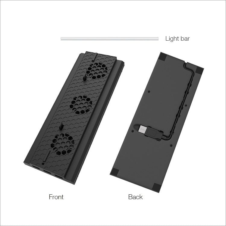 DOBE TYX-1768 Heat Dissipate Vertical Stand Base Cooling Dock Cooling Fan Bracket for Xbox One X Game Console by DOBE