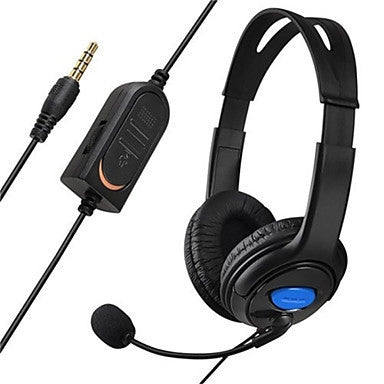 Bilateral Large Headphones Host Internet Voice Chat Headset for PS4 by bashfashion