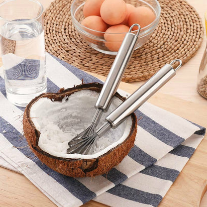 Stainless Steel Copra Planer All Steel Handle Coconut Planing Fish Scale Planer Seeder(Silver) by bashfashion