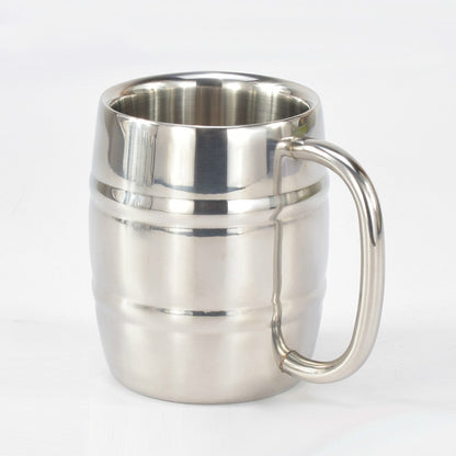 Stainless Steel Beer Cup Mugs Outdoor Camping Western Tea Coffee Cup Insulated Portable Water Cup Drinkware with Handle by bashfashion
