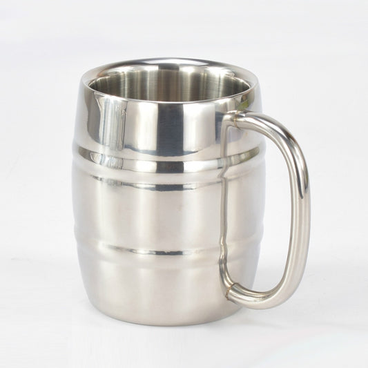 Stainless Steel Beer Cup Mugs Outdoor Camping Western Tea Coffee Cup Insulated Portable Water Cup Drinkware with Handle by bashfashion