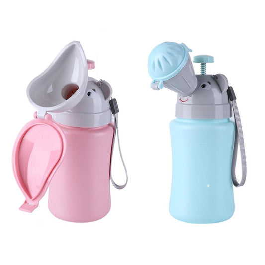 Portable Kids Urinal Car Toilet Reusable Pee Bottle(Pink For Girl) by bashfashion