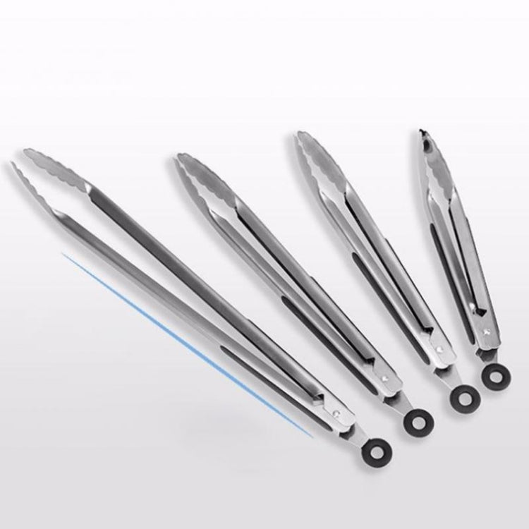 Stainless Steel Silicone Handle Kitchen Food Meat Barbecue Clip, Size:14 inch by bashfashion