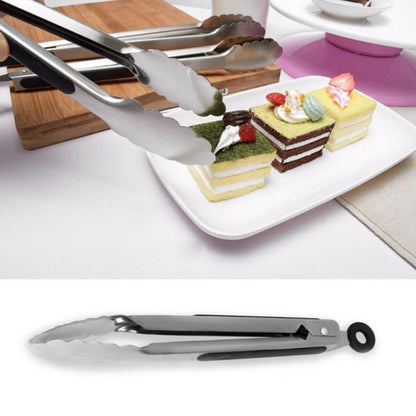 Stainless Steel Silicone Handle Kitchen Food Meat Barbecue Clip, Size:16 inch by bashfashion