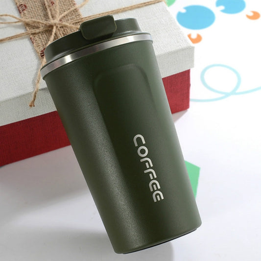 Smart Version Double Stainless steel 304 Coffee Mug Car Thermos Mug Travel Thermo Cup 510ml(Green) by bashfashion