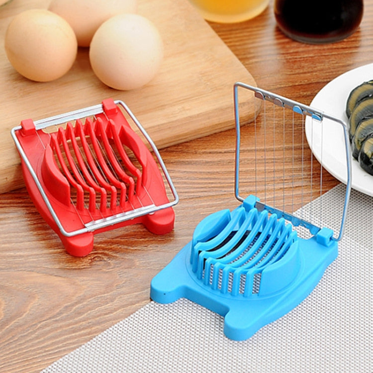 2 PCS Multifunctional Stainless Steel Egg Preserved Egg Slicer Fancy Splitter Kitchen Supplies Egg Cutting Tools(Red) by bashfashion