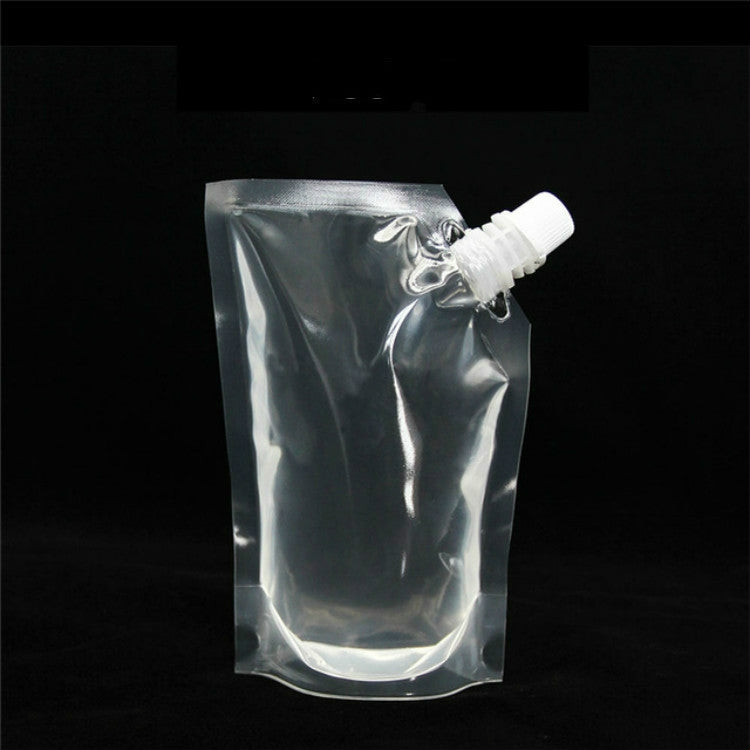 4 PCS Transparent Self-Supporting Mouth Bag Milk Juice Drink Outlet Wine Bag, Size:S by bashfashion