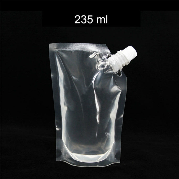 4 PCS Transparent Self-Supporting Mouth Bag Milk Juice Drink Outlet Wine Bag, Size:S by bashfashion
