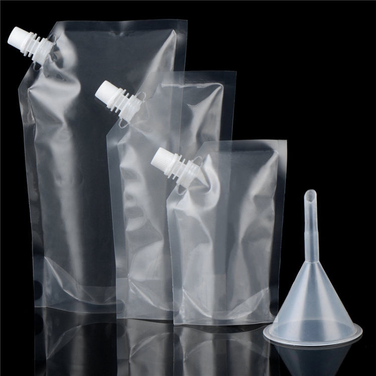 4 PCS Transparent Self-Supporting Mouth Bag Milk Juice Drink Outlet Wine Bag, Size:S by bashfashion