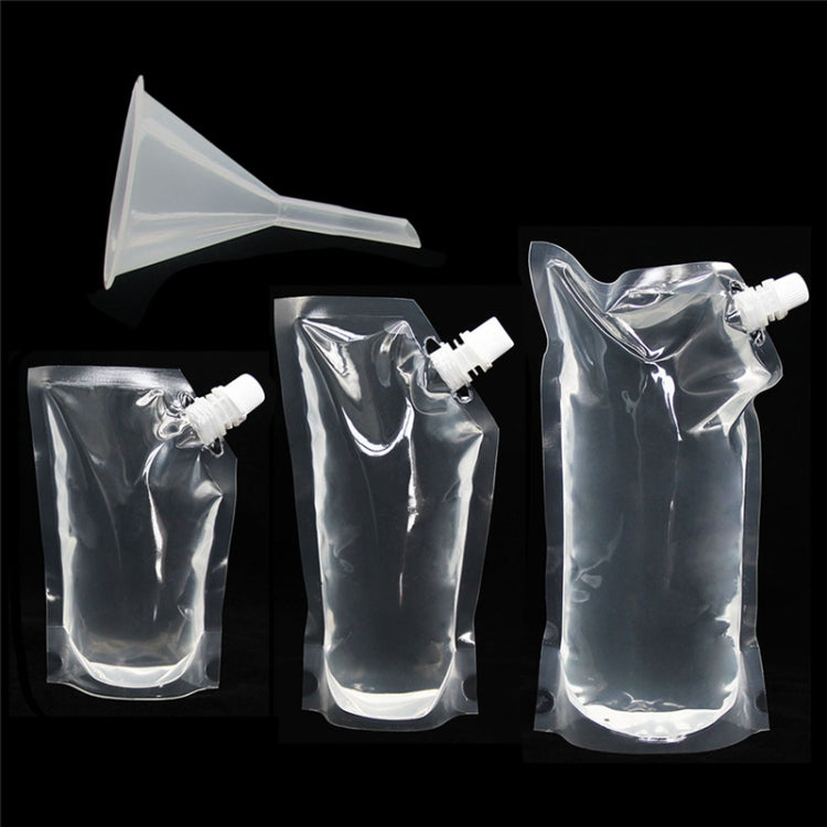 4 PCS Transparent Self-Supporting Mouth Bag Milk Juice Drink Outlet Wine Bag, Size:S by bashfashion