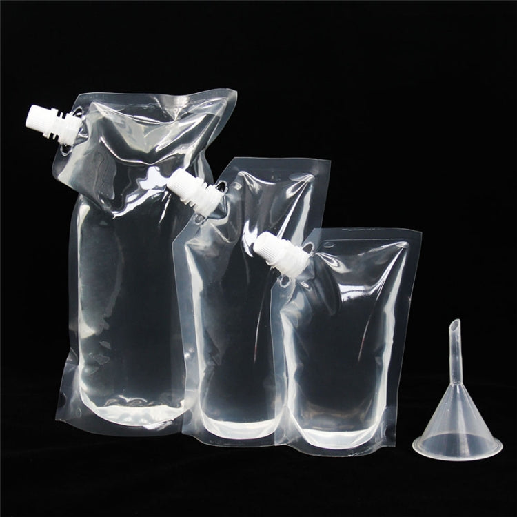 4 PCS Transparent Self-Supporting Mouth Bag Milk Juice Drink Outlet Wine Bag, Size:S by bashfashion
